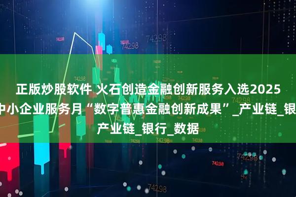 正版炒股软件 火石创造金融创新服务入选2025年全国中小企业服务月“数字普惠金融创新成果”_产业链_银行_数据
