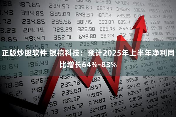正版炒股软件 银禧科技：预计2025年上半年净利同比增长64%-83%