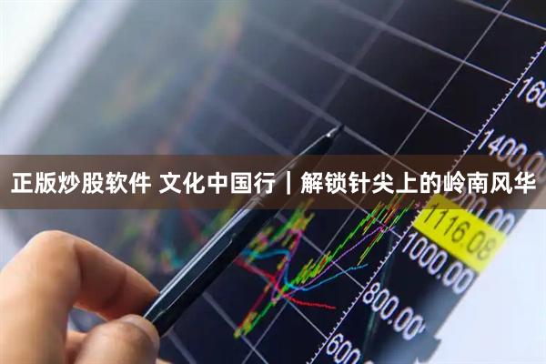 正版炒股软件 文化中国行｜解锁针尖上的岭南风华